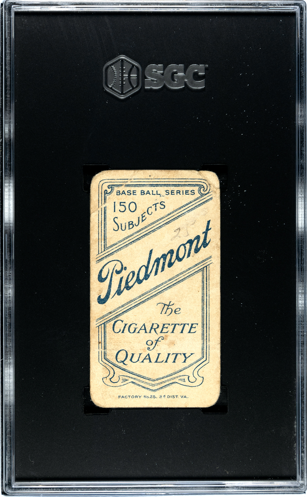 1909 Piedmont Cigarettes (T206) Boss Schmidt Throwing SGC 1