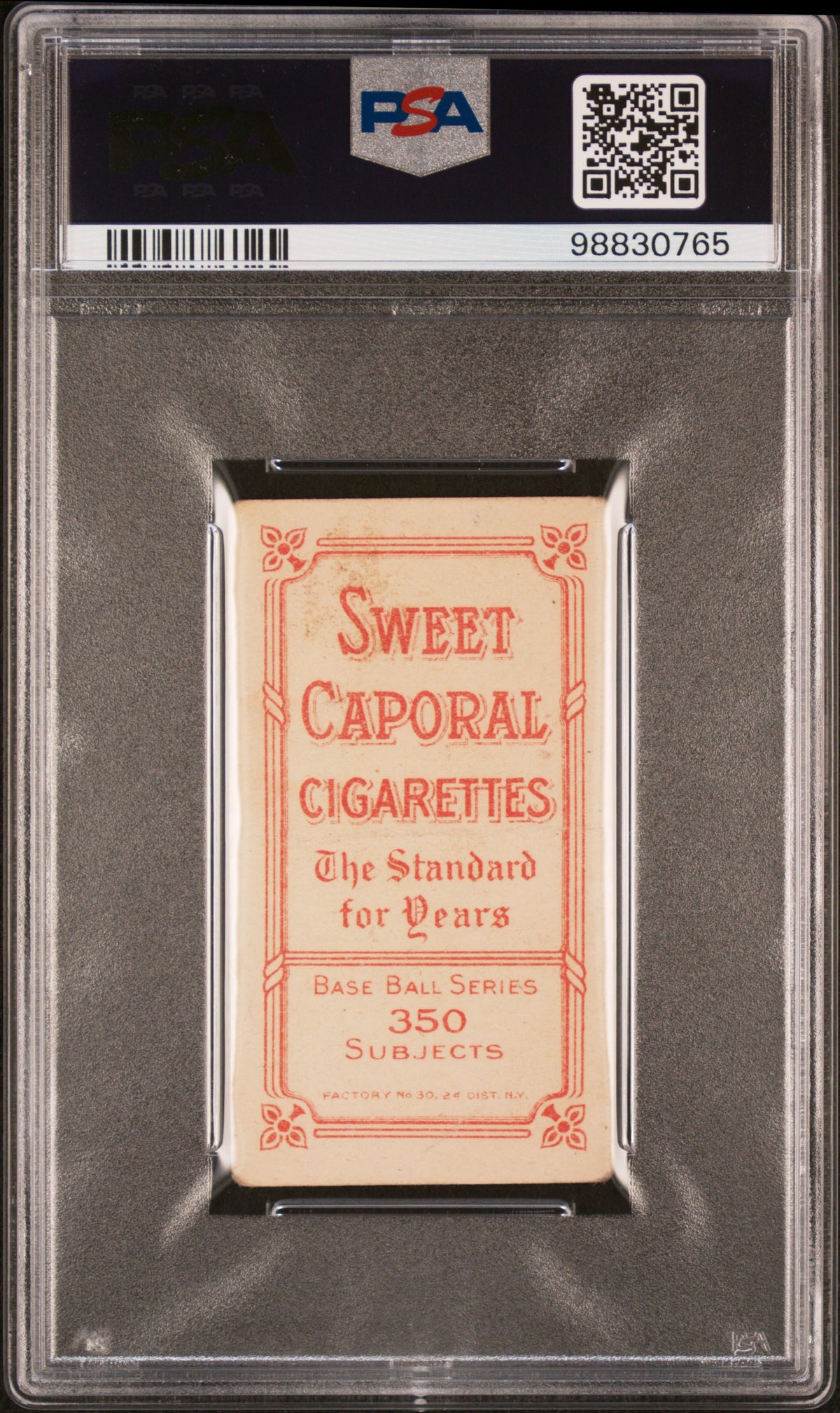 1909-11 T206 Sweet Caporal 350/30 Ed Lennox PSA 1