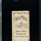 1910 Old Mill Cigarettes (T210) Joe Jackson Series 8 SGC 3