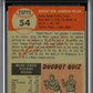 1953 Topps Bob Feller #54 MBA 3