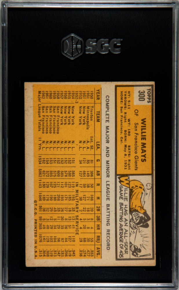 1963 Topps Willie Mays #300 SGC 4.5
