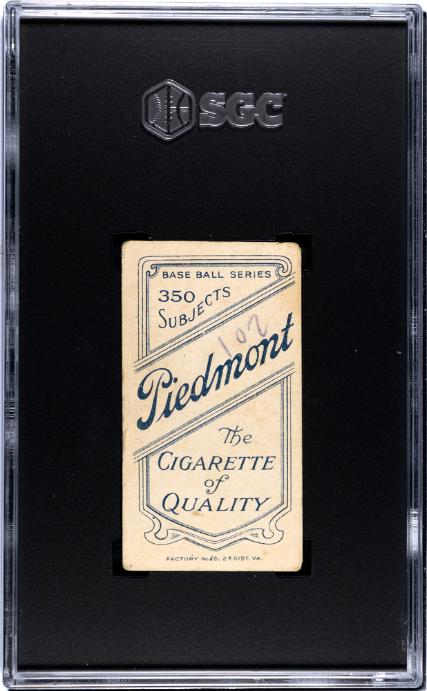 1910 Piedmont Cigarettes (T206) Jake Beckley SGC 1.5