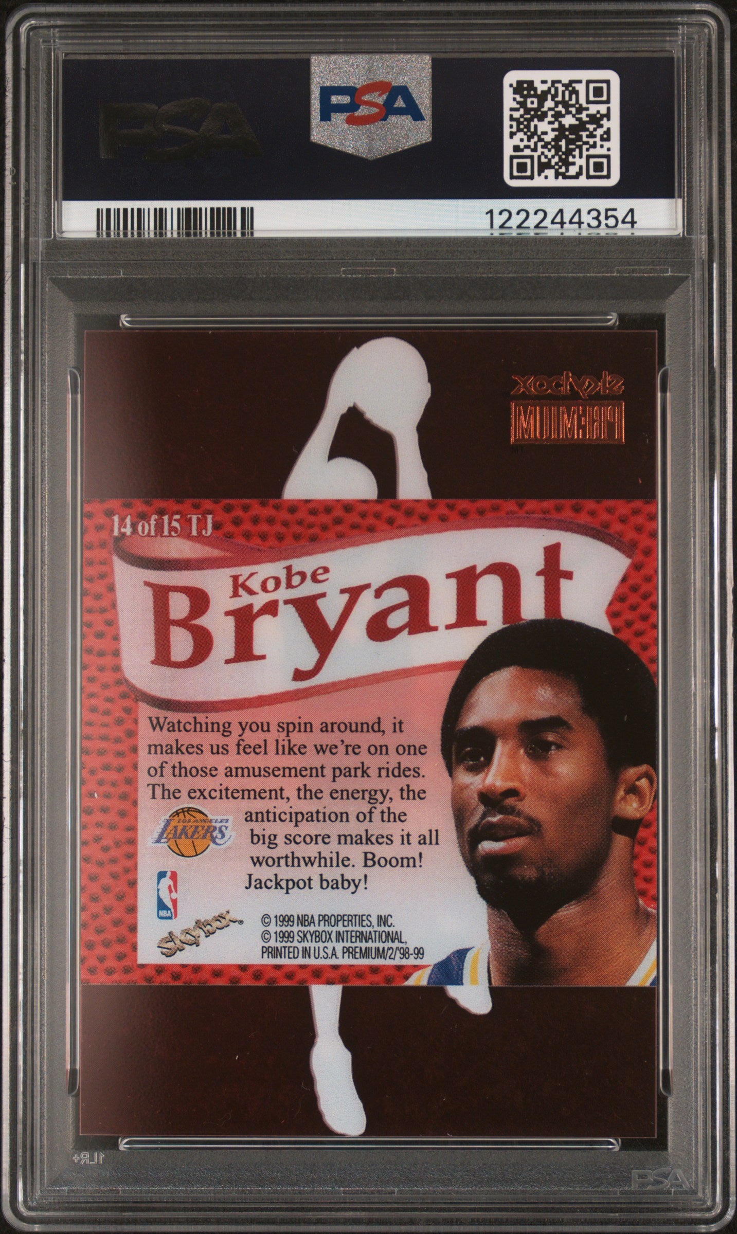 1998 Skybox Premium That's Jam Kobe Bryant #14 PSA 8