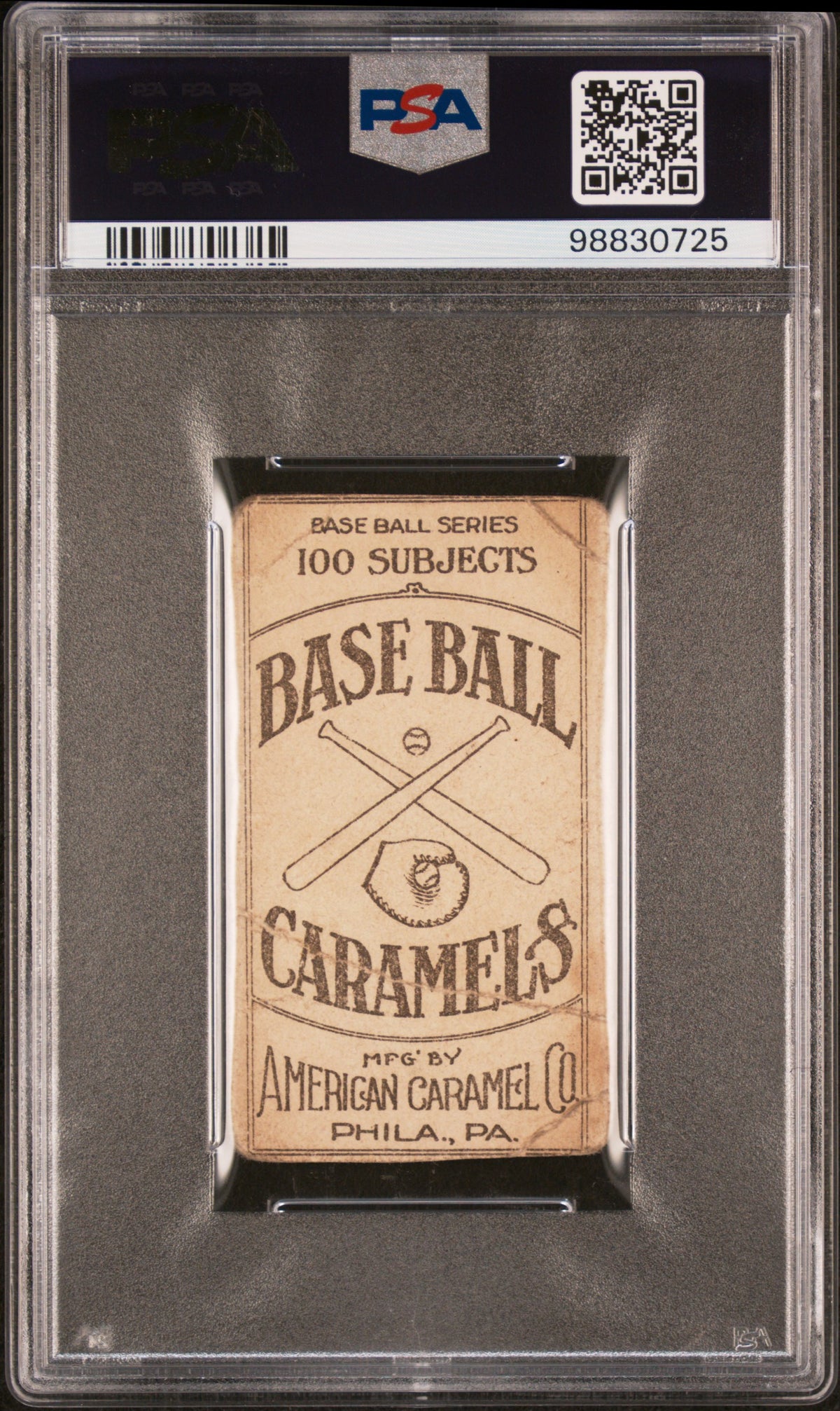 1909 E90-1 American Caramel Bill Bradley PSA 1 MC