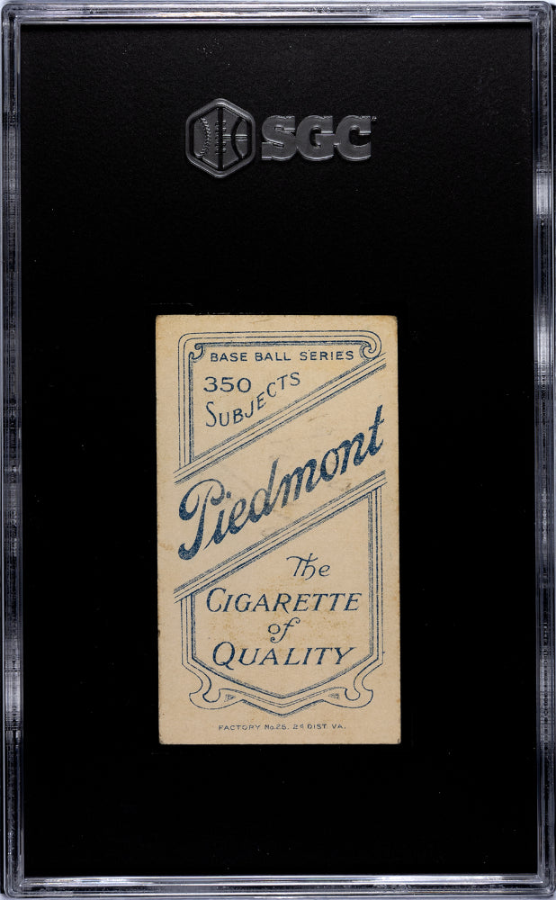 1910 Piedmont Cigarettes (T206) Walter Johnson Hands At Chest SGC 2.5