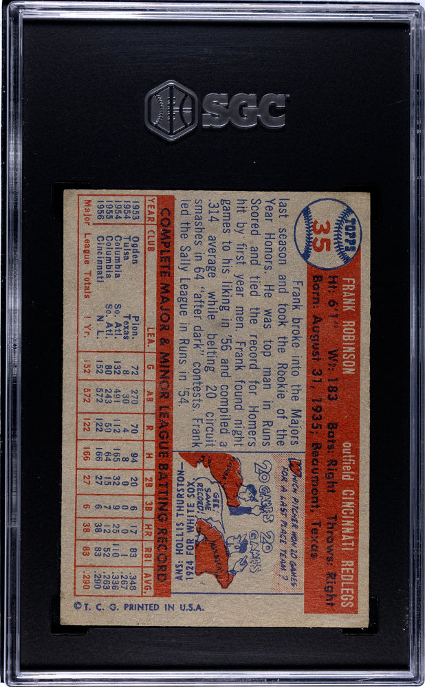 1957 Topps Frank Robinson #35 SGC A