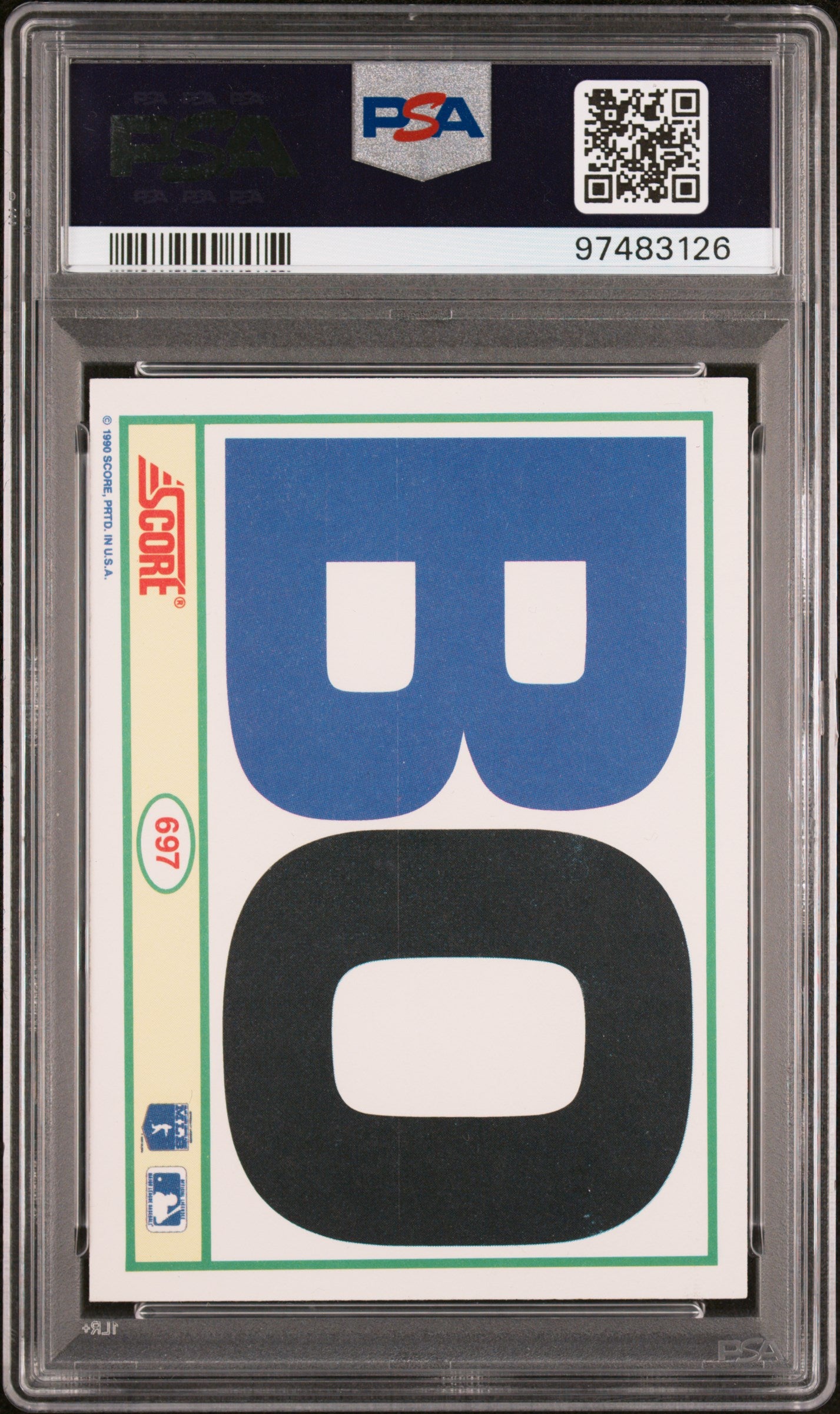 1990 Score Bo Jackson #697 PSA 9
