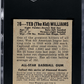 1948 Leaf Gum Co. Ted Williams #76 SGC 5