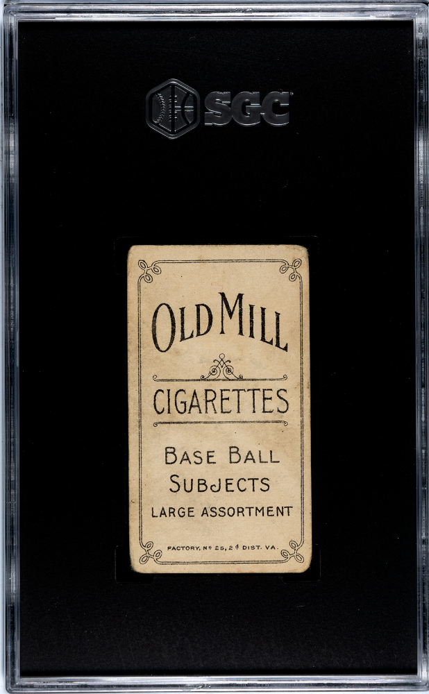 1909 Old Mill Cigarettes (T206) Sam Crawford With Bat SGC 2.5