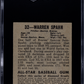1948 Leaf Gum Co. Warren Spahn #32 SGC 5