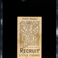 1912 Recruit Little Cigars (T207) Robert Harmon SGC 2