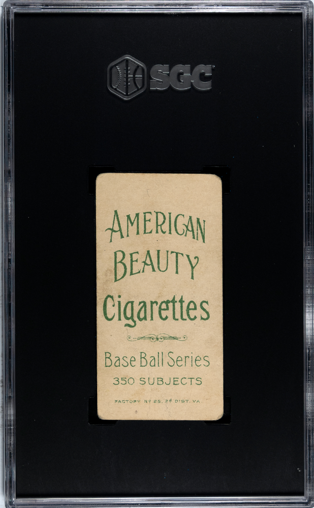 1910 American Beauty Cigarettes (T206) Simon Nichols Batting SGC 1.5