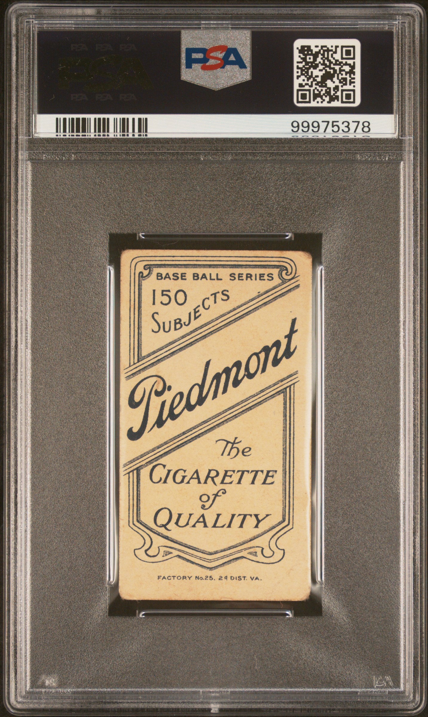 1909-11 T206 Piedmont 150 Rube Waddell Throwing PSA 1.5
