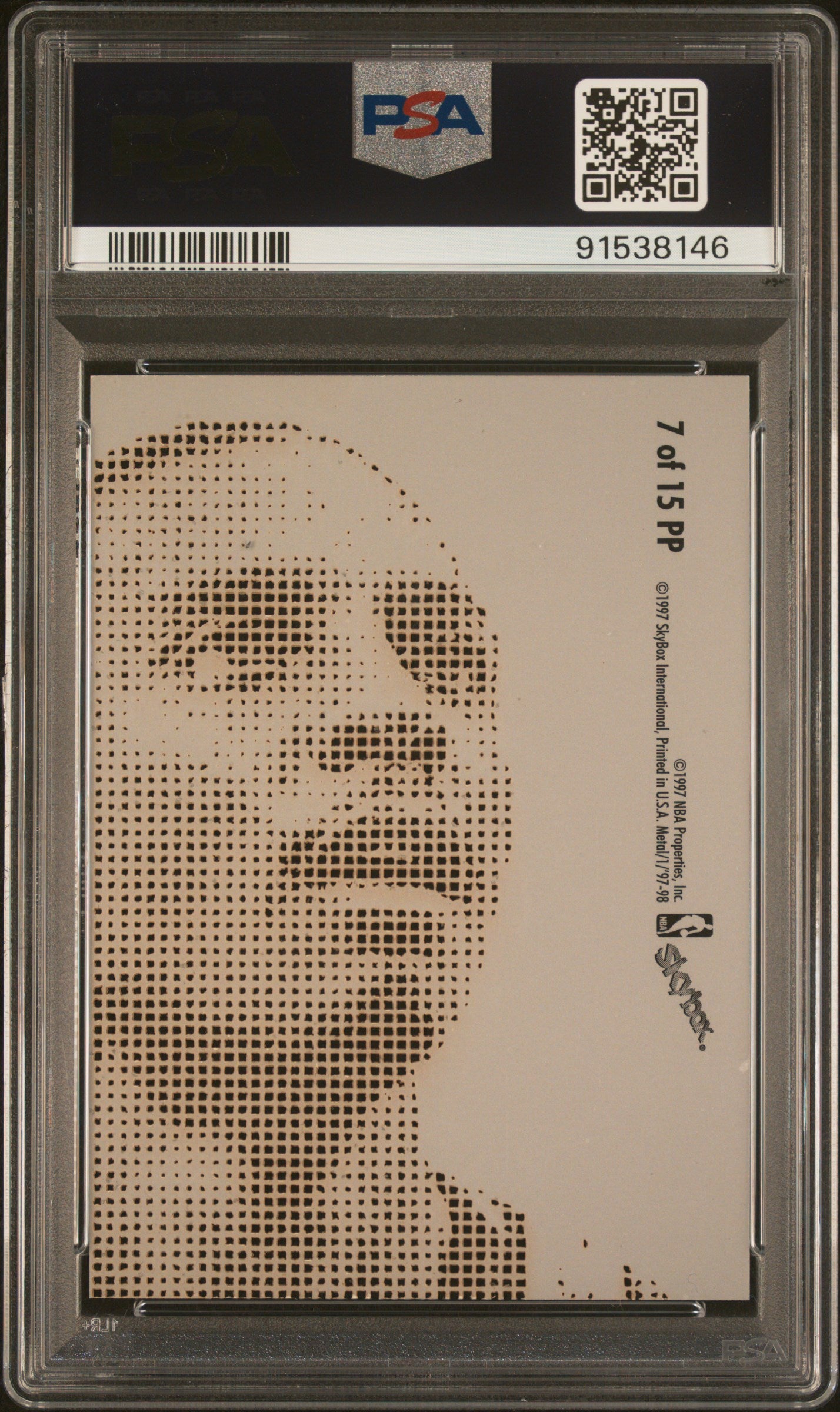 1997 Metal Universe Platinum Portrait Anfernee Hardaway #7 Portraits PSA 8