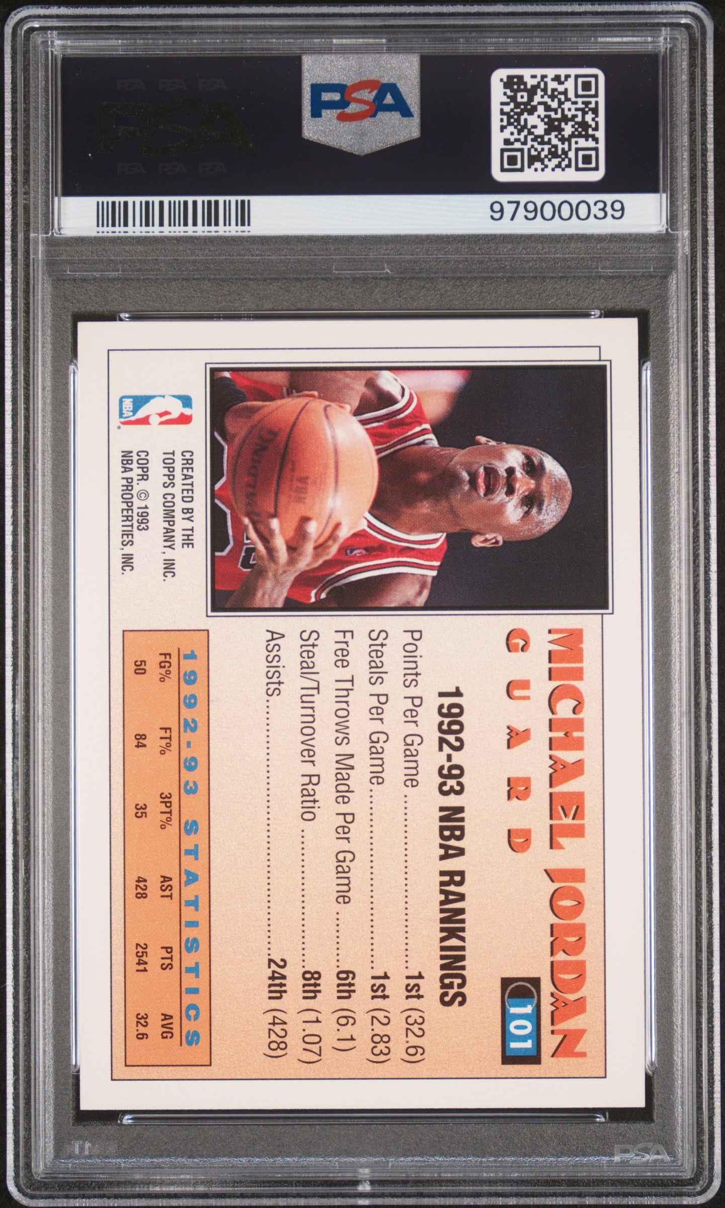 1993 Topps Gold Michael Jordan #101 PSA 10