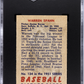 1951 Bowman Warren Spahn #134 SGC 2.5