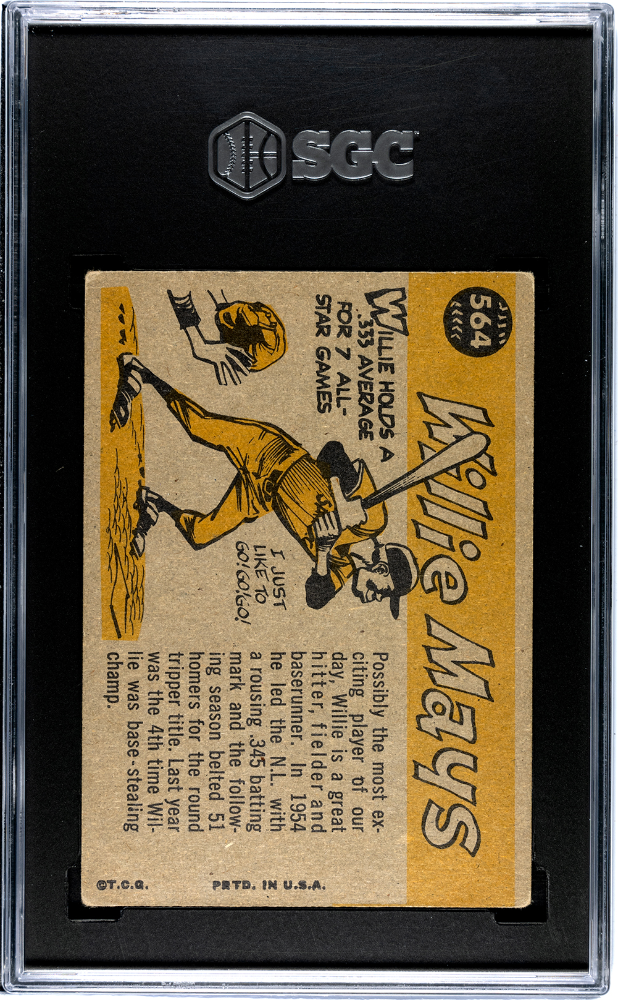 1960 Topps Willie Mays #564 All Star SGC 3