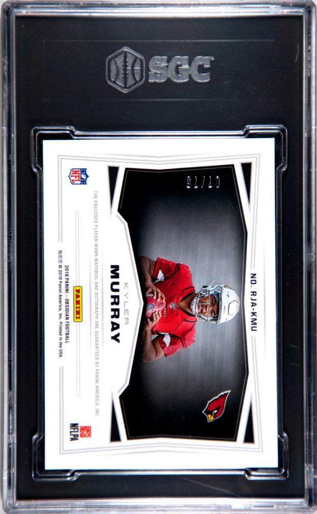 2019 Panini Obsidian Kyler Murray Rookie Electric Etch Orange SGC 9.5 Auto 10