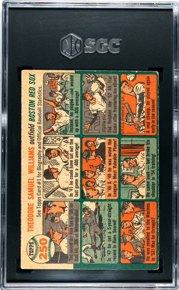 1954 Topps Ted Williams #250 SGC 2.5