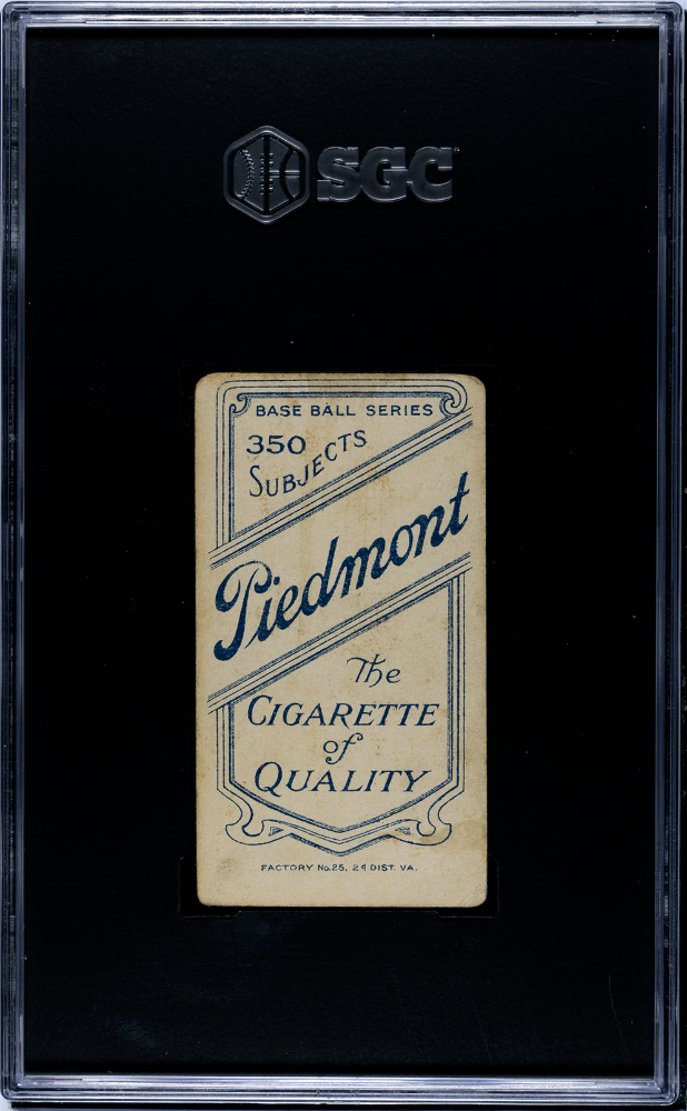 1910 Piedmont Cigarettes (T206) Jerry Downs SGC 2.5