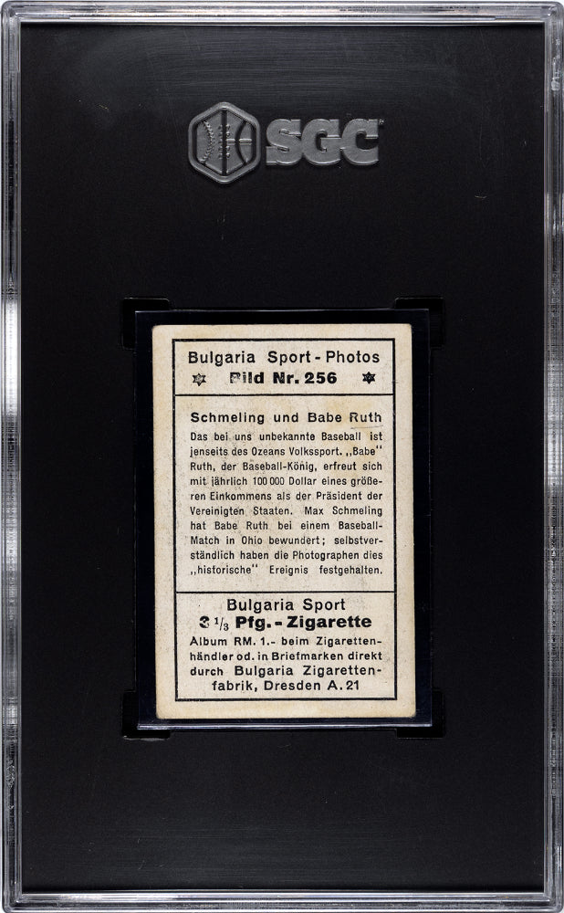 1932 Bulgaria Sport Ruth Schmeling #256 SGC 3