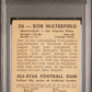 1948 Leaf Bob Waterfield #26 Black Name On Front PSA 2