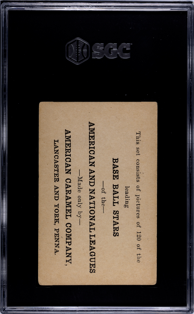 1922 American Caramel Co. Series of 120 (E121) Waite Hoyt SGC 3.5