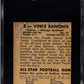 1948 Leaf Gum Co. Vince Banonis #8 SGC 4.5