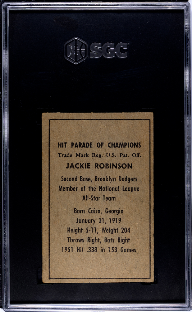 1952 Berk Ross Jackie Robinson SGC 4