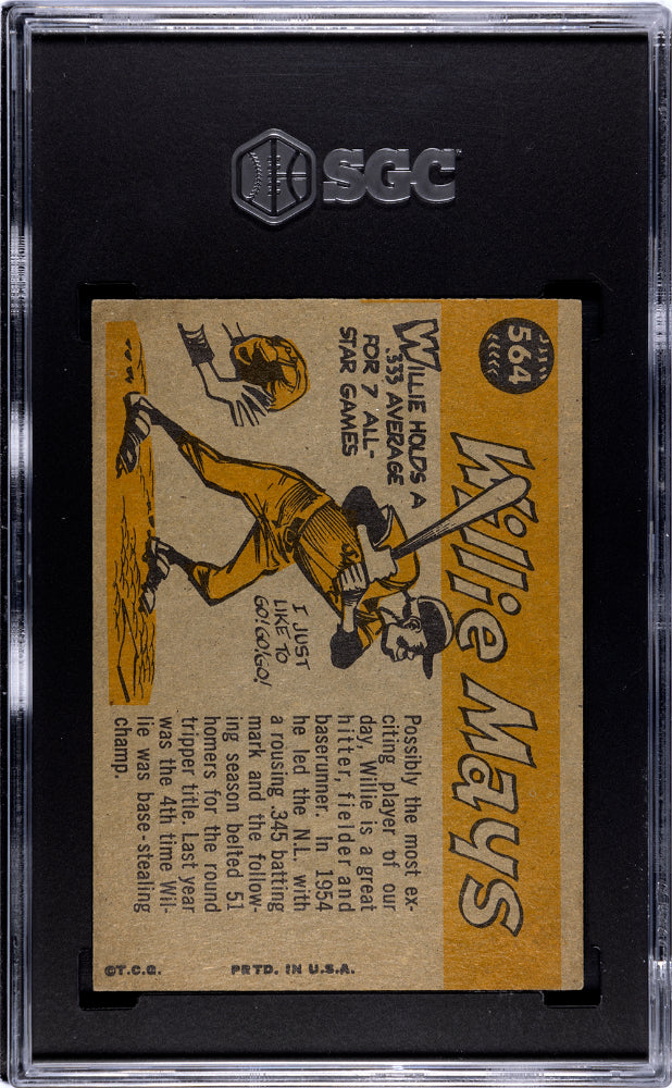 1960 Topps Willie Mays #564 All Star SGC 6