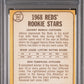 1968 Topps Reds Rookies #247 J. Bench R. Tompkins PSA 6