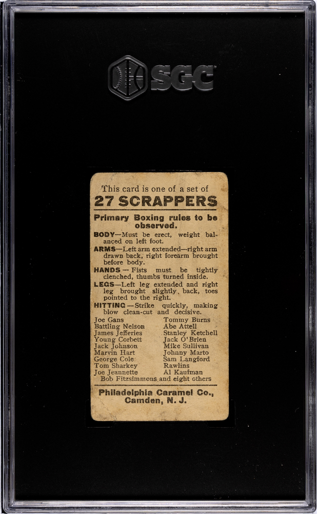 1910 Philadelphia Caramel Jack Johnson #E79 SGC 1.5