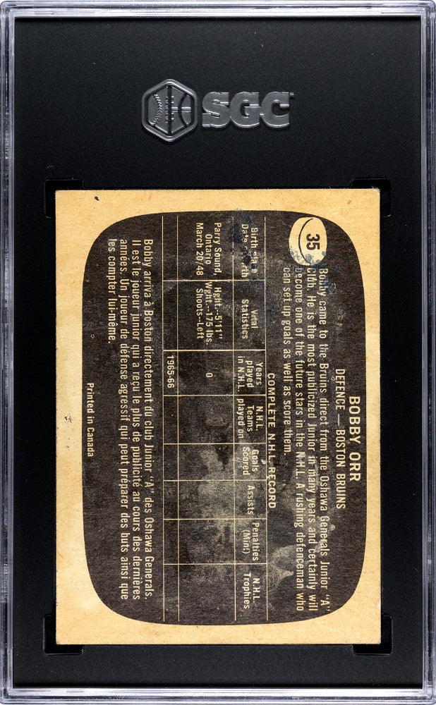 1966 Topps Bobby Orr #35 SGC 2