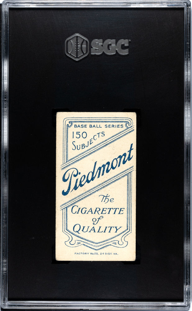 1909 Piedmont Cigarettes (T206) Walter Johnson Portrait SGC 3.5