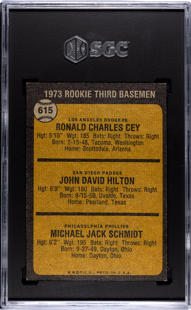 1973 Topps Mike Schmidt #615 SGC 6.5