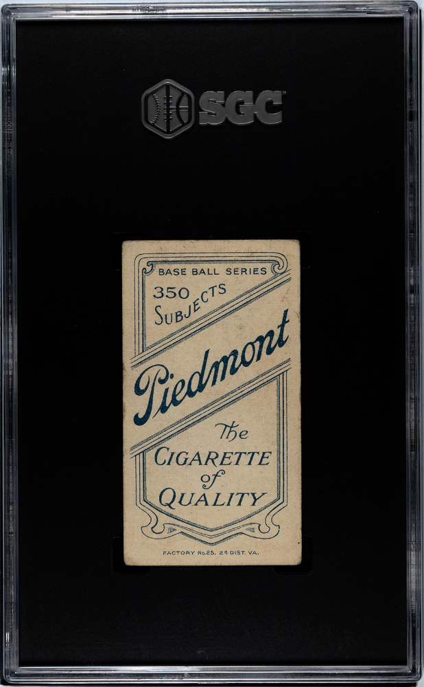 1910 Piedmont Cigarettes (T206) Bud Sharpe SGC 3.5