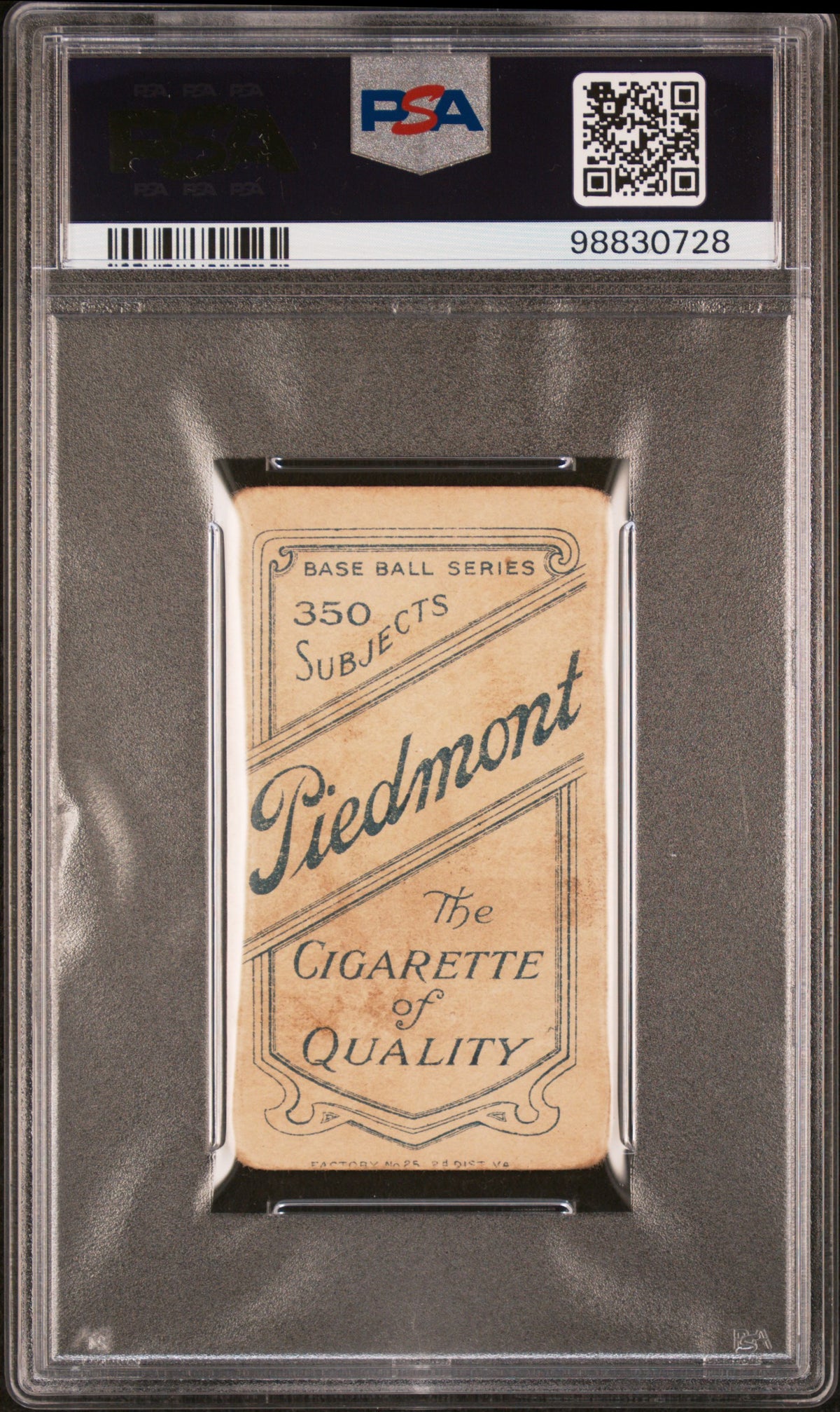 1909-11 T206 Piedmont 350 Matty Mcintyre Detroit PSA 1.5 MC