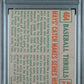 1959 Topps Mays' Catch Makes #464 Series History PSA 3