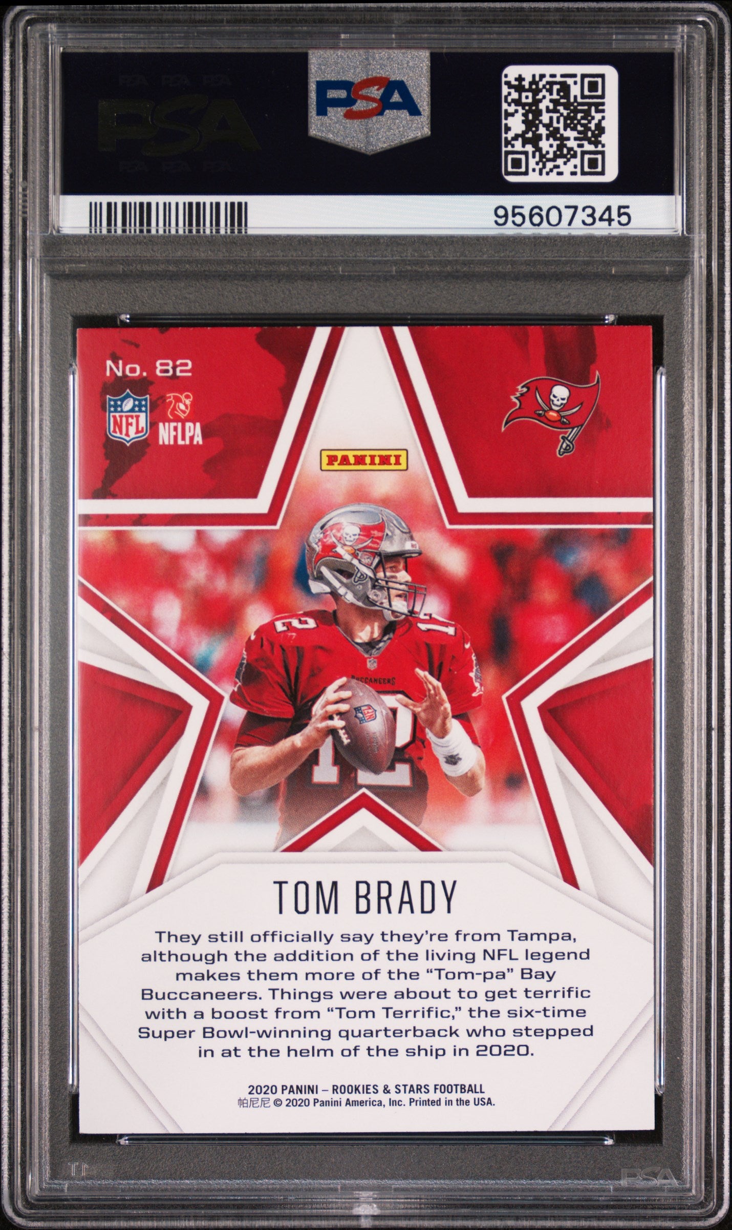 2020 Panini Rookies & Stars Tom Brady #82 PSA 10 Auto 10