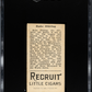 1912 Recruit Little Cigars (T207) Rube Oldring SGC 2.5