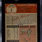 1953 Topps Jackie Robinson #1 SGC 1.5