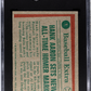 1975 Topps Hank Aaron #1 Highlights SGC 7