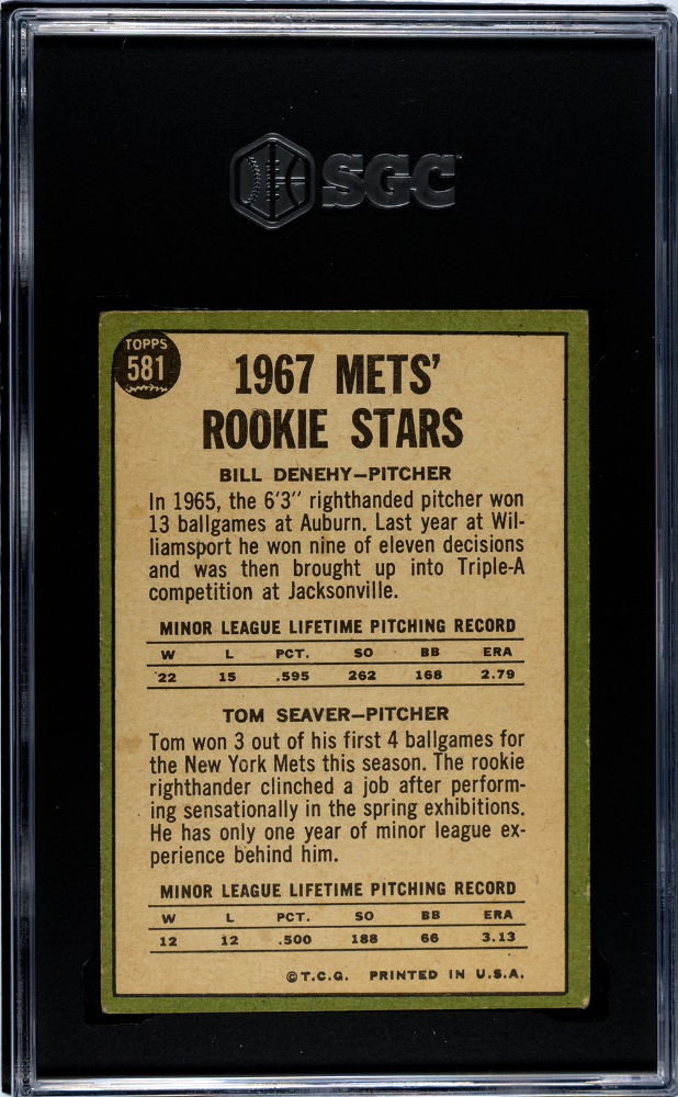 1967 Topps Tom Seaver #581 SGC 5
