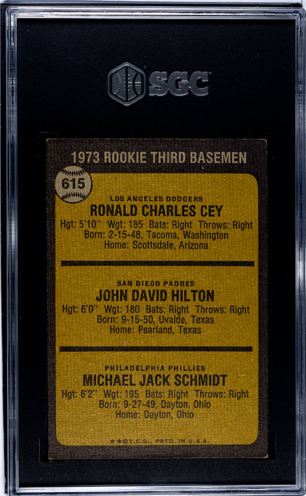 1973 Topps Mike Schmidt #615 SGC 6