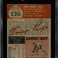 1953 Topps Satchel Paige #220 SGC 1