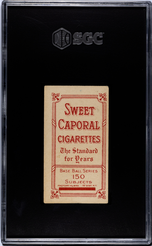 1909 Sweet Caporal (T206) Heinie Wagner Bat On Left Shoulder SGC 3