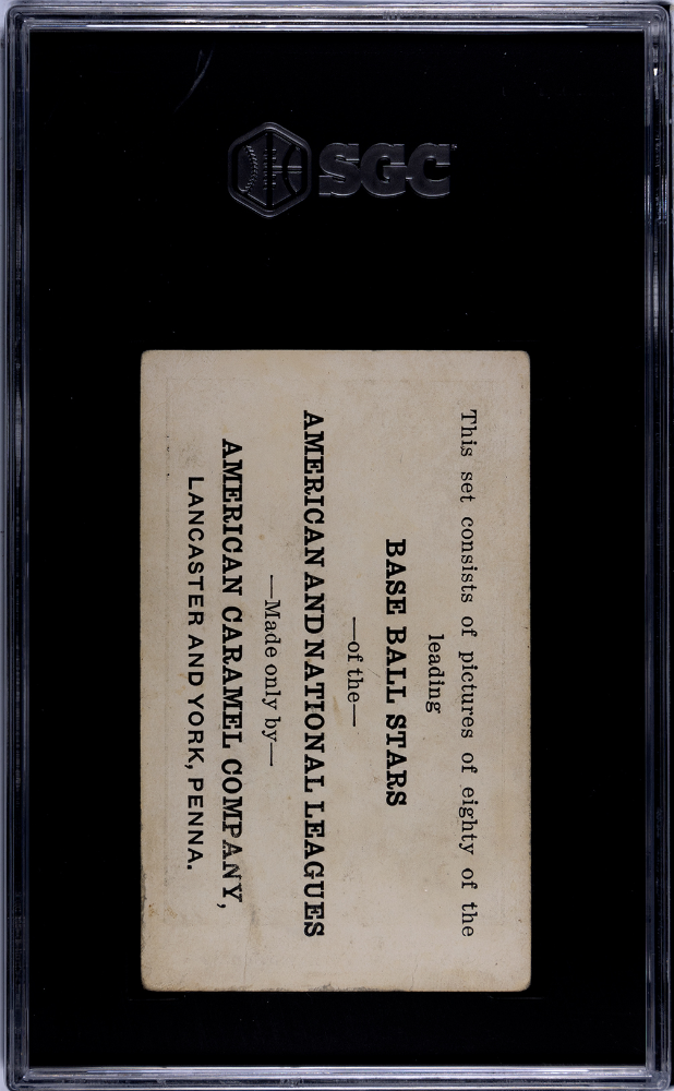 1921 American Caramel Co. Series of 80 (E121) Dave Bancroft Batting SGC 2.5