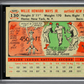 1956 Topps Willie Mays #130w White Back MBA 1