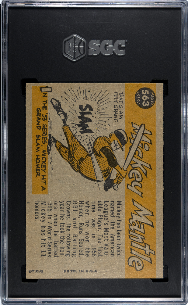 1960 Topps Mickey Mantle #563 All Star SGC 5