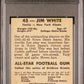 1948 Leaf Jim White #45 Blue Background PSA 4